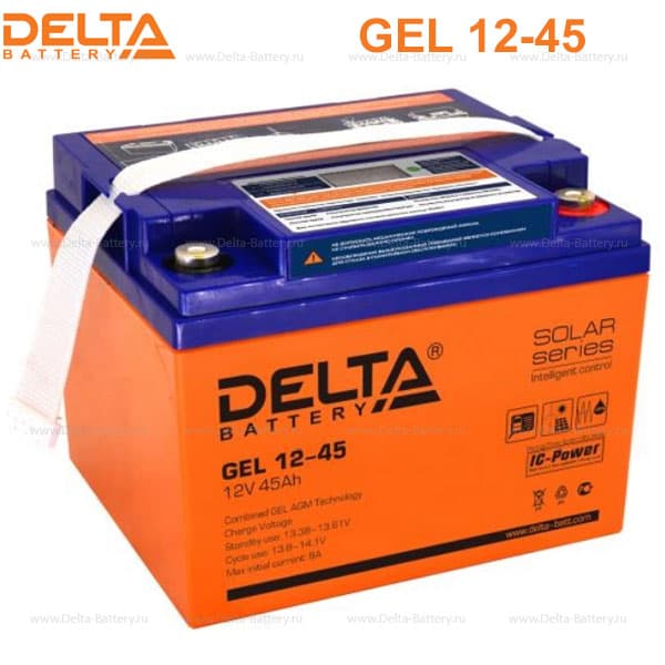 Аккумуляторная батарея Delta GEL 12-45 в Алдане
