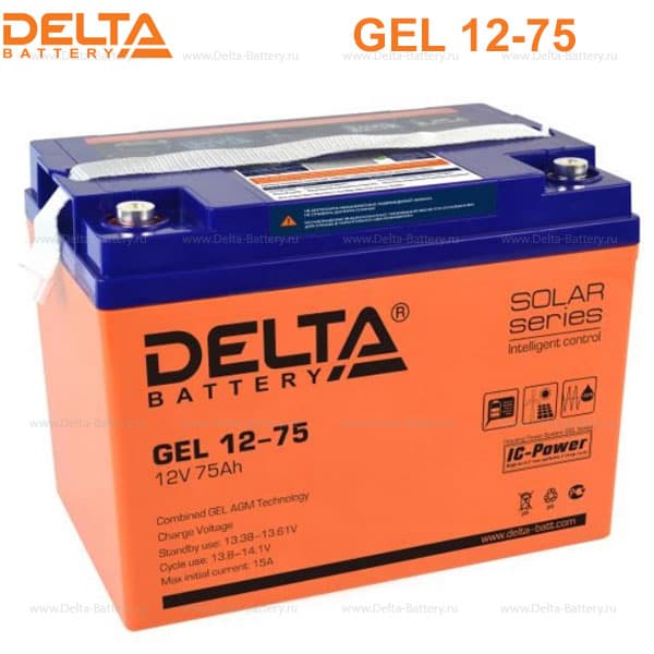 Аккумуляторная батарея Delta GEL 12-75 в Алдане