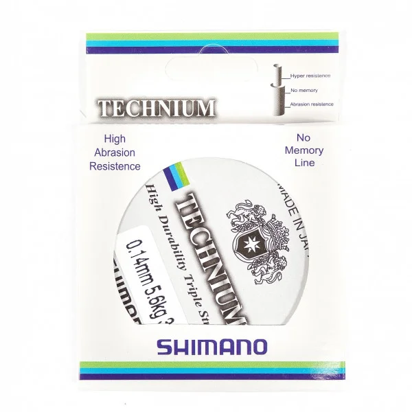 Леска зимняя Shimano Technium 30 м. 0,10 мм в Алдане