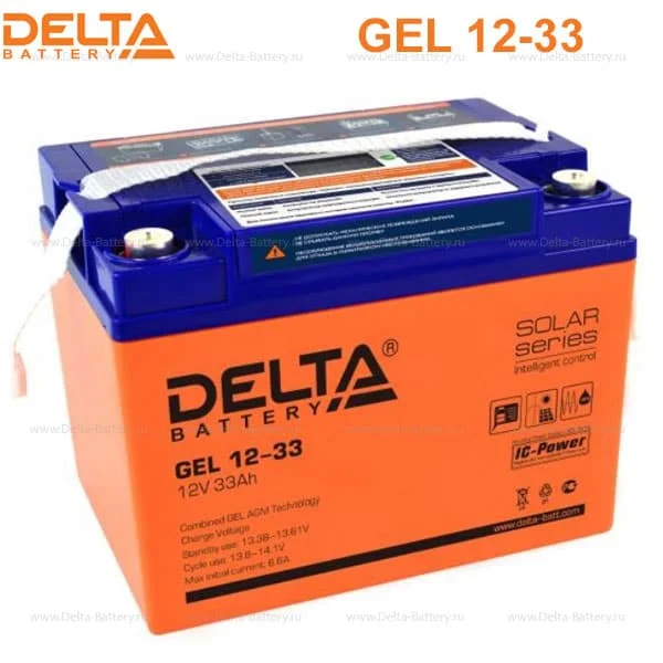 Аккумуляторная батарея Delta GEL 12-33 в Алдане
