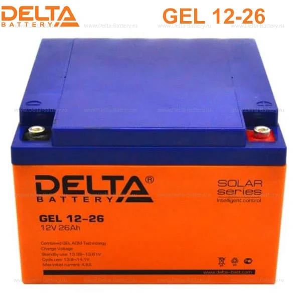 Аккумуляторная батарея Delta GEL 12-26 в Алдане